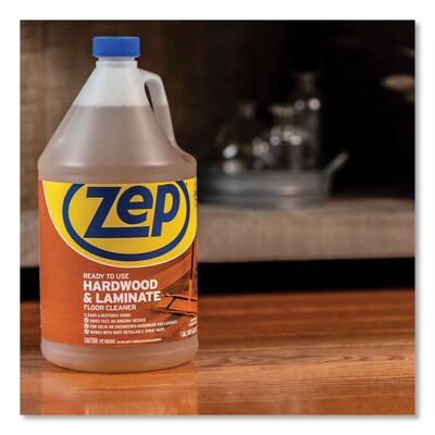 Zep Hardwood & Laminate Finish, Unscented, 128 Oz. (ZUHLF128)
