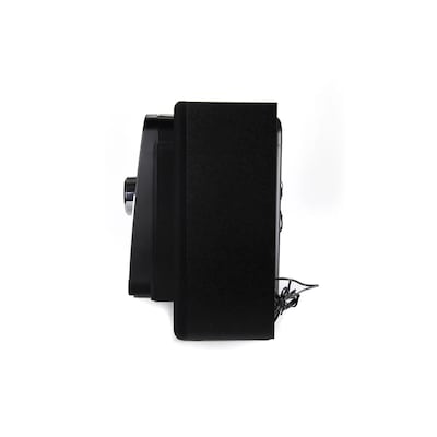 Emerson Bluetooth Micro Music System with MP3, CD Player, FM Radio, Alarm, USB, AUX Input, LED Display, & Remote Control