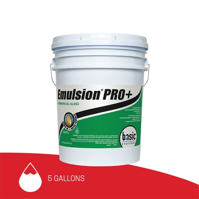 Betco Emulsion PRO+ Commercial Gloss Wood Floor Finish and Sealer, Light Amber, 5 Gal Pail (BETB0675