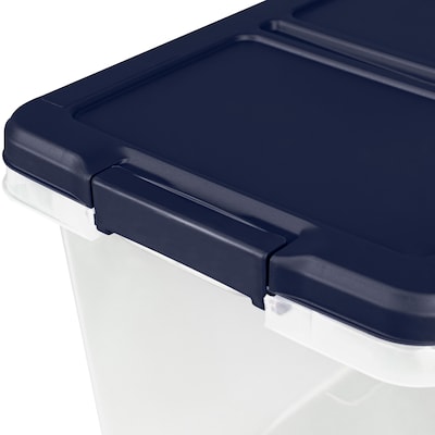 Really Useful Box 32L Snap Lid Storage Tote, Blue, Each (32TBL)