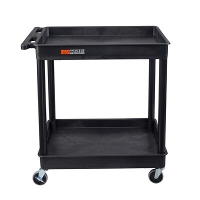 Luxor ENDURA XL 2-Shelf Utility Cart, Black (TC11-B)