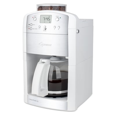 Capresso CoffeeTEAM GS 10-Cups Automatic Drip Coffee Maker, White (464.02)