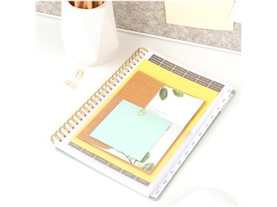 2024-2025 Cambridge WorkStyle Classic 5.5" x 8.5" Academic Weekly & Monthly Planner, Plastic Cover, Mellow Frost
