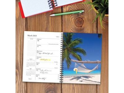 2025 Willow Creek Ah, the Beach! 6.5" x 8.5" Weekly Planner, Paper Cover, Multicolor (46050)
