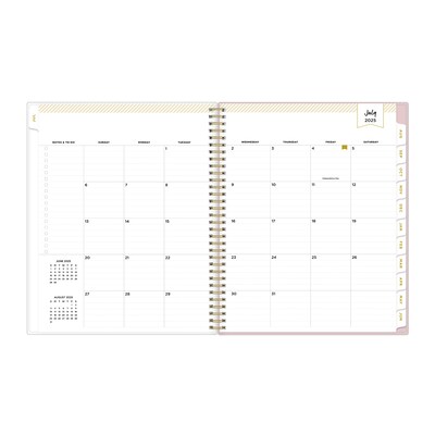 2025-2026 Blue Sky Secret Garden 8.5" x 11" Academic Year Weekly & Monthly Planner, Plastic Cover, Multicolored (155447)