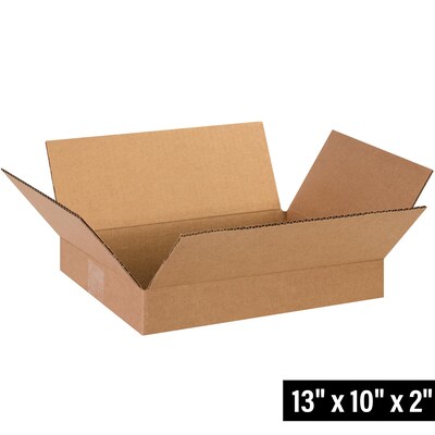 13 x 10 x 2 Shipping Boxes, 32 ECT, 25/Bundle (13102)