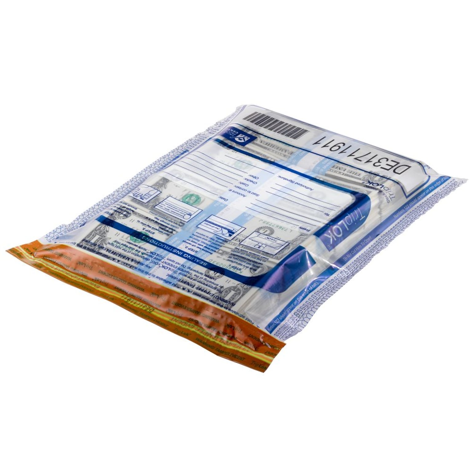TripLok Series E Deposit Bags, Clear, 50/Pack (585048)