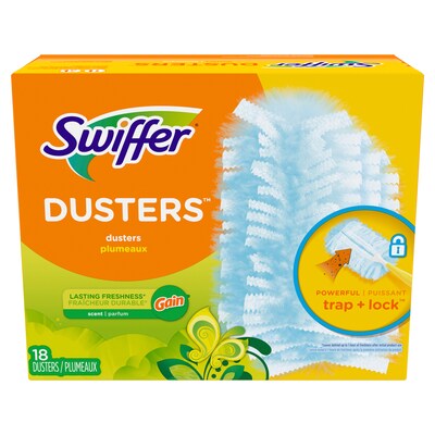 Swiffer Heavy Duty Duster Refills, Gain Scent, Blue, 18 Dusters/Box (99058)
