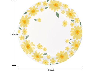 Creative Converting Sweet Daisy Tableware Kit, Yellow/White (DTC9128E2A)