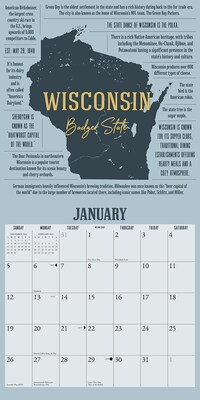 2025 Willow Creek Road Trip Trivia Calendar 12" x 12" Yearly Wall Calendar 46593)