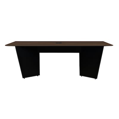 Regency Array 72"W x 36"D Conference Table with Grommet, Neo Walnut/Black (ACT7236NWBK)
