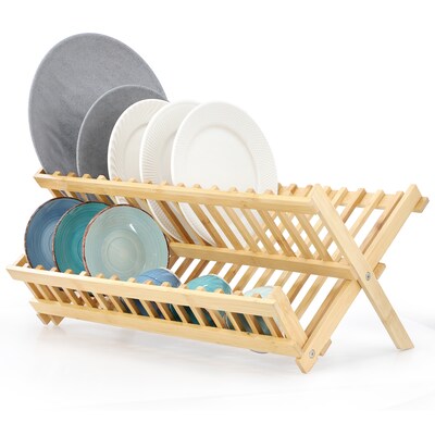 Megachef Bamboo Dish Racks, Brown (935122140M)
