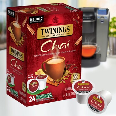 Twinings Chai Tea, Keurig® K-Cup® Pods, 24/Box (TNA09954)