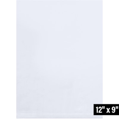 9 x 12 Layflat Poly Bag, 4 Mil, Clear, 1000/Carton (PB1150)