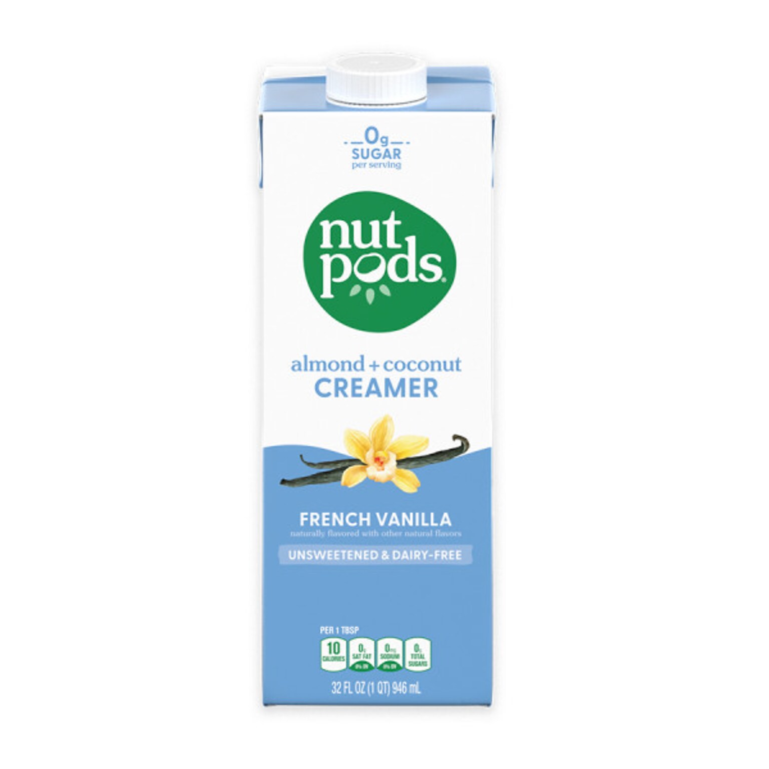 Nutpods French Vanilla Dairy Free Liquid Creamer, 32 oz. (5000393094)