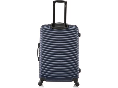 DUKAP Adly 28" Hardside Suitcase, 4-Wheeled Spinner, TSA Checkpoint Friendly, Navy Blue (DKADL00L-BLU)