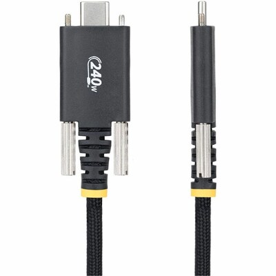 StarTech 6.56 ft. USB-C Charging Cable, Male to Male, Black (S2CEPR2M-USBSL-CABLE)