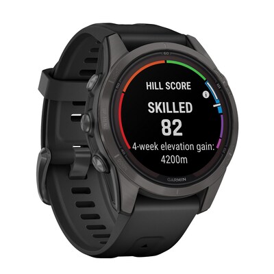 Garmin fenix 7S Pro Smart Watch, 42 mm, Carbon Gray & Black (GRM0277610)