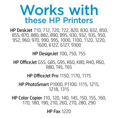 HP 45 Black Standard Yield Ink Cartridge, Prints Up to 930 Pages (51645A#140)