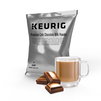 Keurig® Premium Cafe Chocolate Powdered Creamer, 16 oz., 12/Carton (5000370312)