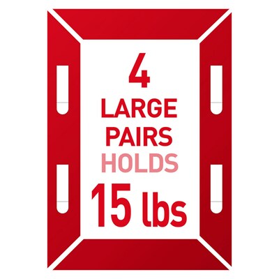 Command Large Hanging Strips, 16 lb., White, 20 Pairs/Pack (17206-20NA)