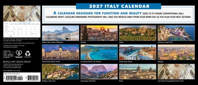 2027 Willow Creek Italy 15 x 6.5 Monthly Wall Calendar, Assorted Colors (64511)