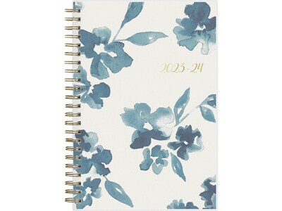 2023-2024 Blue Sky Bakah Blue 5 x 8 Academic Weekly & Monthly Planner, White/Blue (131969-A24)