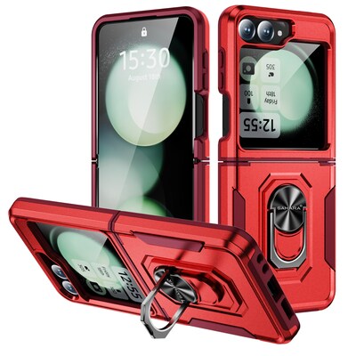 SaharaCase Raider Phone Case for Samsung Galaxy Z Flip6, Shock Absorbing, Viper Red (CP00590)