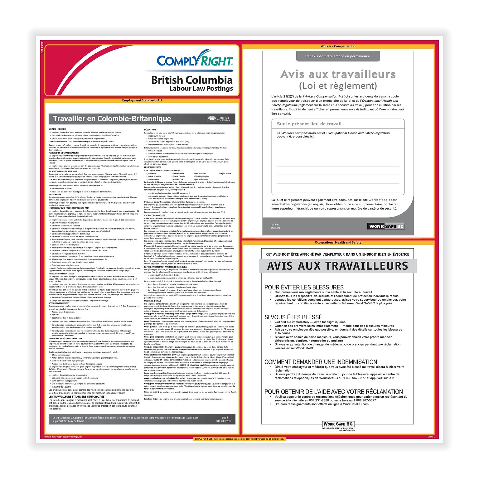 ComplyRight Canada Federal and Province (French) - Subscription Service, British Columbia (U1200FCANBCFR)