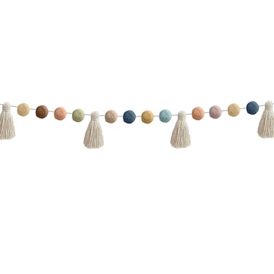 Teacher Created Resources Everyone is Welcome Pom-Poms and Tassels Garland, 3/Bundle (TCR7157-3)