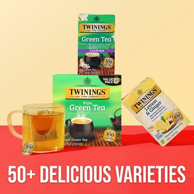 Twinings Green Tea Bags, 50/Box (F05789)