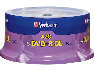 Verbatim DVD+R DL, 8x, 8.5GB, 30/Pack (96542)