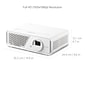 ViewSonic 1080p Short Throw Projector with 3100 LED Lumens, USB-C, BT Speakers and Wi-Fi, White (X2)