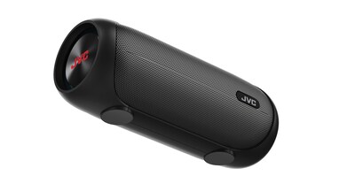 JVC Illuminated Portable Wireless Bluetooth Speaker, Water Resistant, Black (SPPA7BTB)