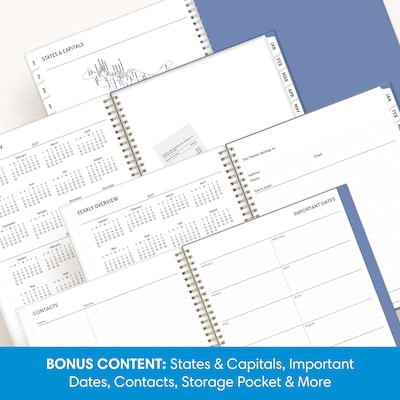 2027 Blue Sky 8.5" x 11" Weekly & Monthly Planner, Parkertin (164274)