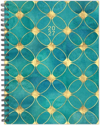2027 Willow Creek Royal Trellis 6.5 x 8.5 Calendar Year Weekly & Monthly Standard Planner, Assorted Colors (67390)