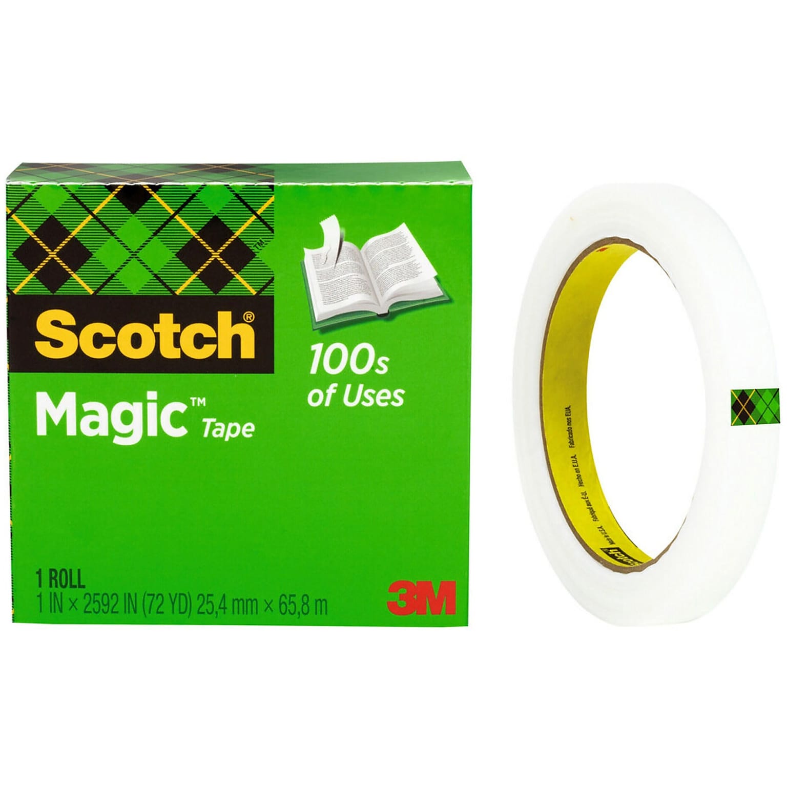 Scotch® Magic™ Invisible Tape Refill, 3/4 x 72 yds. (810)