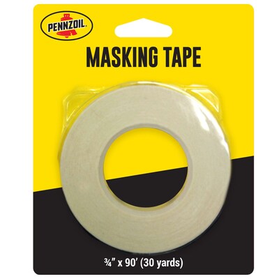 Pennzoil Masking Tape, 0.75 x 90, Manila, 12/Pack, 6 Packs/Carton (14717)