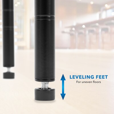 Mount-It! 5-Tier Metal Shelving Unit, Holds 88 lbs per shelf, Black (MI-7861)