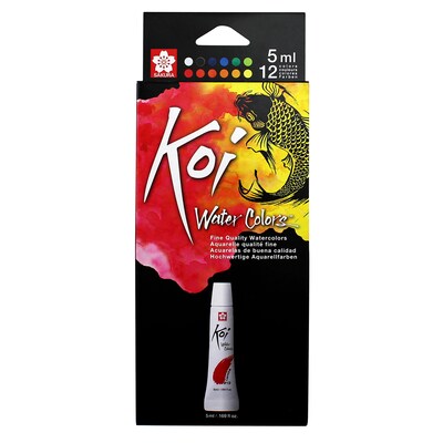 Sakura Koi Watercolor Tube Set, 5mL, 12 Colors Per Set, 2 Sets (SAKXMW5L12SET-2)