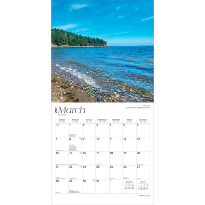 2027 BrownTrout Maine Coast 12" x 12" Monthly Wall Calendar (9798330710645)