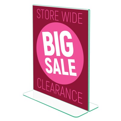 Deflecto Superior Image Document Holder, 8 1/2" x 11", Vertical, Table Top, Clear Acrylic (DEF5991790)