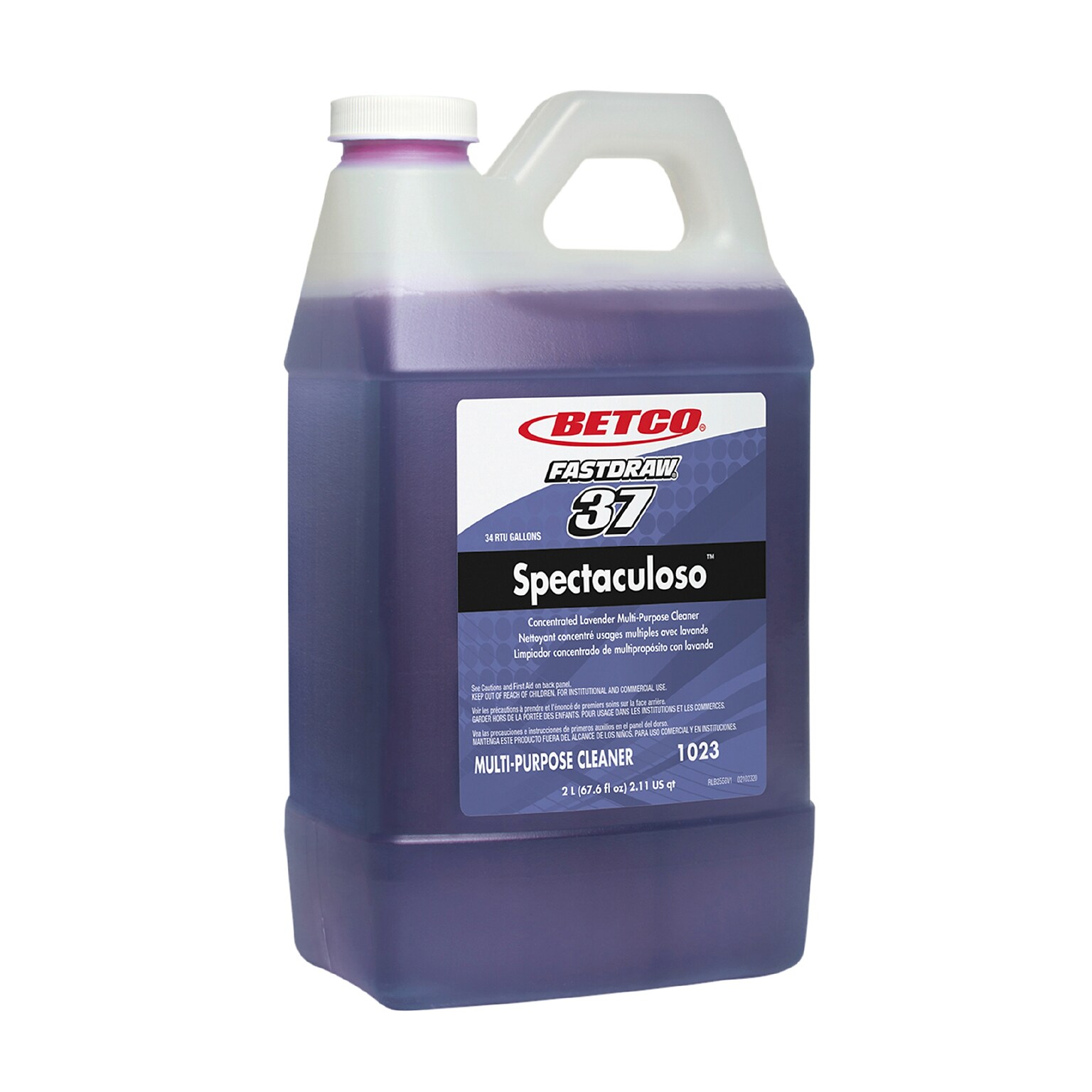 Betco Spectaculoso Multipurpose Cleaner, Lavender Scent, 67.6 oz., 4 Bottles/Carton (102347-00)