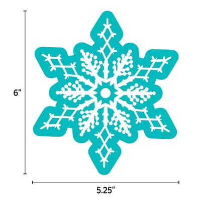 Creative Teaching Press Snowflakes Designer Cut-Outs, 36/Pack, 3 Packs/Bundle (CTP10595-3)