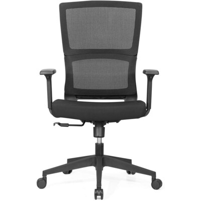 Lorell Ergonomic Fabric Mesh Swivel Executive Chair, Black (LLR81988)