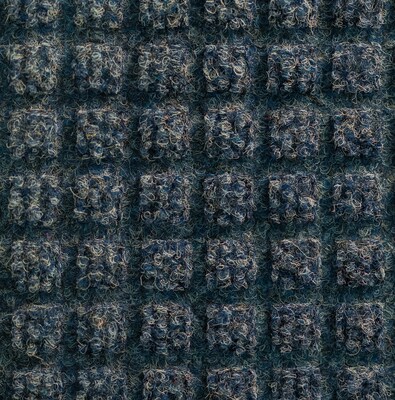 M + A Matting WaterHog Squares Fashion Commercial Wiper/Scraper Entrance Floor Mat, 6' x 8', Navy (2806168170)