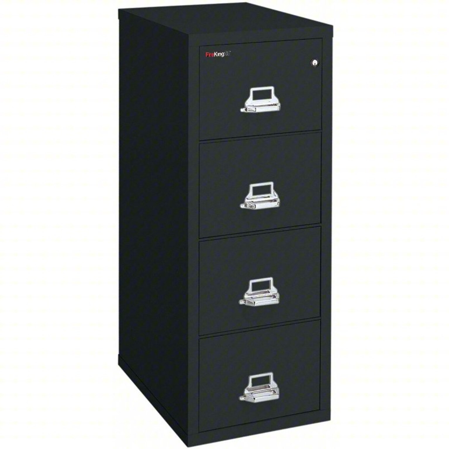 Quill Brand® 4-Drawer Fireproof Vertical File, Legal, Black, 25D (Q254LGLBK)