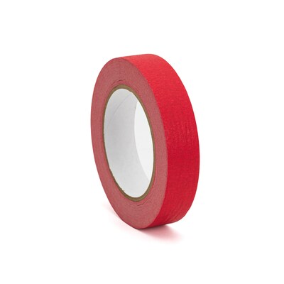 Tape Logic Colored Masking Tape, 0.25 x 60 yds., Red, 12/Carton (T93100312PKR)