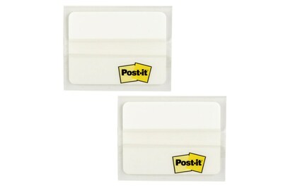 Post-it® Durable Tabs, 2" Wide, Solid, White, 24 Tabs/Pack (686-24WE)