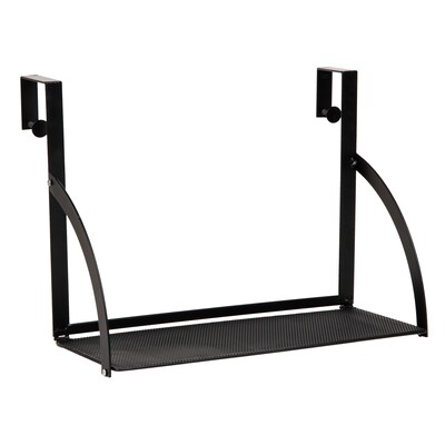 Mind Reader Metal Hanging Cubicle Shelf Organizer, 11.25" x 6.25" x 15.75", Black (CUSHELF-BLK)